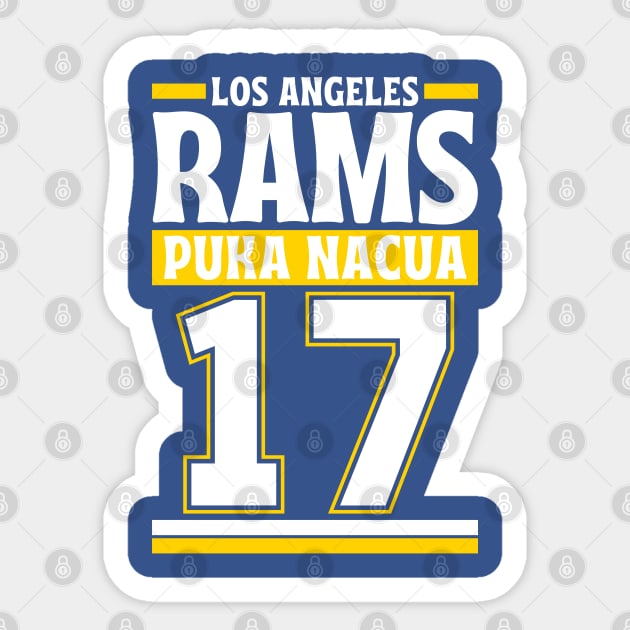 Los Angeles Rams Nacua 17 American Football Edition 3 Sticker by Astronaut.co